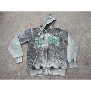 San Jose Sharks Hoodie Mens Large‎ NHL GIII Sports by Carl Banks Wornout Look